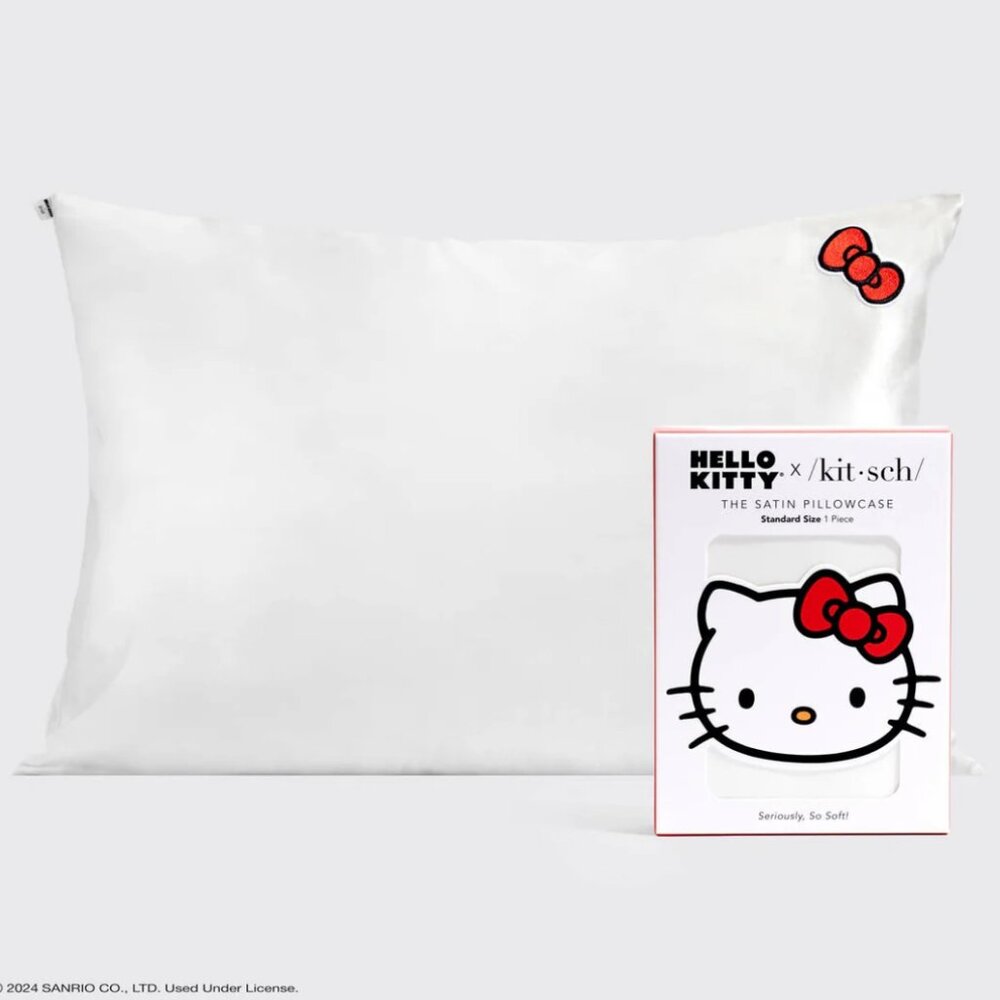 Kitsch X Hello Kitty Collab Satin Pillowcase